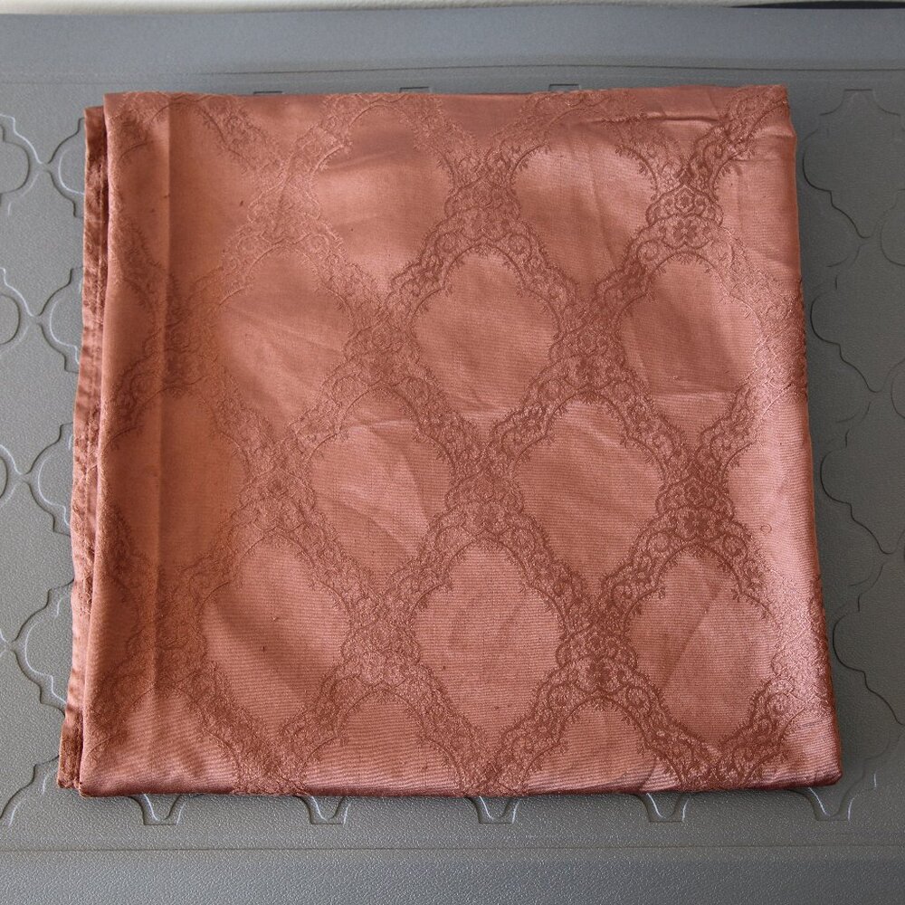 Classic Damask Polyester Shower Curtain.